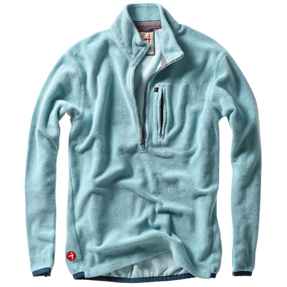 NWT Relwen Blue Haze Sheared Fleece Half-Zip